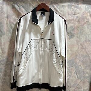 Jordan White and Black Lightweight Jacket